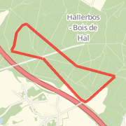 bos 4,7 km achtdreef-boshut