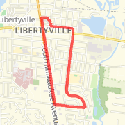 5 mile Libertyville Neighborhood Loop