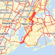 NYC Marathon Route (Blue Start)