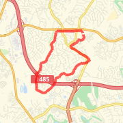 6.1 mile - using McAlpine 4 Mile Creek Trail