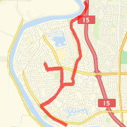 11/10/2008 Route long run. all canal to green belt to levee, and back.