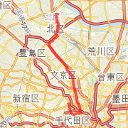 Ojikamiya to Iidabashi france school through Imperial Palace and Kita No Maru Koen