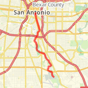 San Antonio, TX - Mission Route