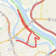 Loop at Ojikamiya, along Arakawa river