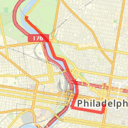 City Hall to Columbia Bridge on paths