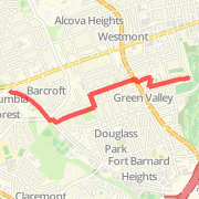 Barton &amp; 16th St. - Four Mile Run &amp; Columbia Pike - Out &amp; Back