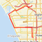 Xerox Work to Culver City apt Bike Route