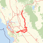 A ride mapped on 08/14/2011
