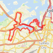27/12/2008 Route - Balmain, piermont water front, city, fish market, glebe water front, canal