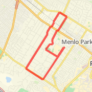 Menlo Park 7.5 miles12/28/2008 Route