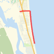 St Augustine Beach Run Run route image