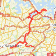 03/01/2009 Route - Balmain, cooks river campsie, tempe, bay run and back to Balmain