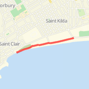 1.6 km st kilda to st clair
