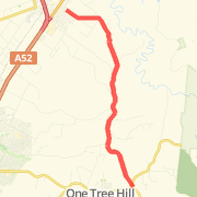 Davids Hill sprint route