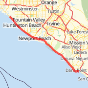 Newport Beach - Dana Point - Newport Beach - Seal Beach - Newport Beach (Highway 1)