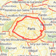 Circuit of Paris via outer arrondissements