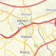 22 km richting Wervik Franse kant
