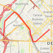 Denver Hyatt to Invesco field 5 miler