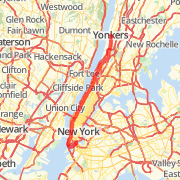 Manhattan (southern tip) to Yonkers