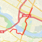 Riverside bike ride