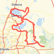 100 mile route Tour de Cure Orlando