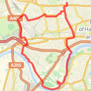 Virgin Active West London - 8 mile loop