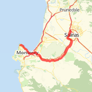 Salinas to Monterey Lighthouse reservation and back