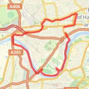 Chiswick - Kew Bridge 7 mile Loop