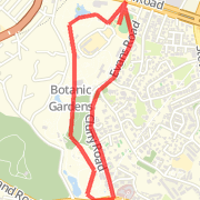 The Botanics Inland Route Run route image