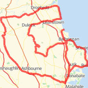 Swords Cycle Club Annual Leisure Tour  May 31st 2009 Bike Ride route image
