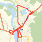 Joggetur, funnet ut ved gps