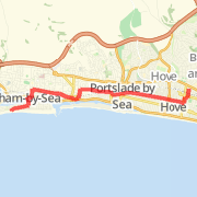 Shoreham Beach to The Drive, Hove