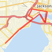 St.V's to Downtown and back, then down St. John's Ave and back to St. V's