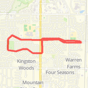 3 mile loop from house