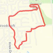 A 4.01 kilometer Run in Woodcroft on Nov 25, 2011 at 06:26 pm