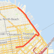 From Niketown to The Embarcadero 4 miles roundtrip
