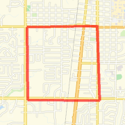 4 miles from Taco Bueno parking lot
