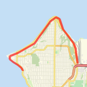 alki out n back 9 mile