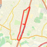 03/21/2009 45 min Jog 1 min stop to strecth after B&amp;Q and 30 sec walk at Tesco. A few stops at t