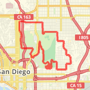 10.4mi extended Balboa park run - back on Robinson