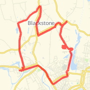 10.7 mile run mapped on 11/30/2011