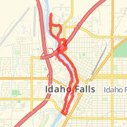 A 7.91 mile Walk in Idaho Falls on Dec 3, 2011 at 07:46 am