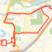 A 11.20 kilometer Bike Ride on Dec 4, 2011 at 05:36 pm
