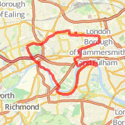 Virgin Active West London - 12 mile run - Chiswick, Hammersmith, Shepherds Bush