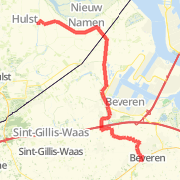 Graauw-Beveren 1 (25.14 km) Run route image