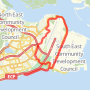 04/04/2009 Cycling Route Bike Ride route image