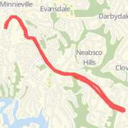Montclair - Out and back - Edsall - Statler - Cardinal to Northgate