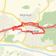 A 7,34 Kilometer Run in Maintal on Dez. 23, 2011 at 08:47 vorm.