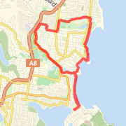 Shop to North Curly via Pittwater-Abbott-Pitt Road and back via the beach