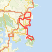 Shop to North Curly via Pittwater-Abbott-Pitt Road and back via the beach